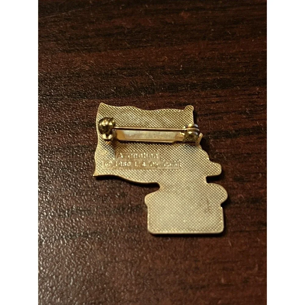 Vintage 1984 Los Angeles Olympics Coca Cola Sam Eagle Argentina‎ Flag Lapel Pin